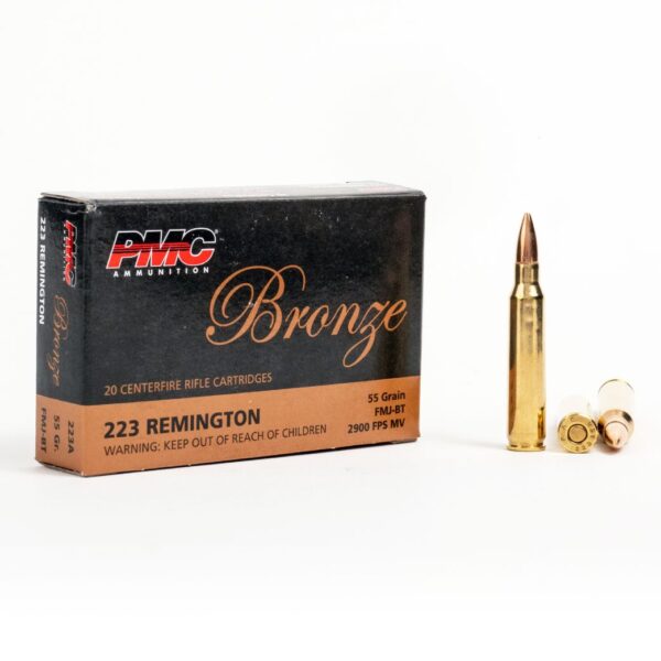PMC 223A 223 Remington 55 Grain FMJ Box Front